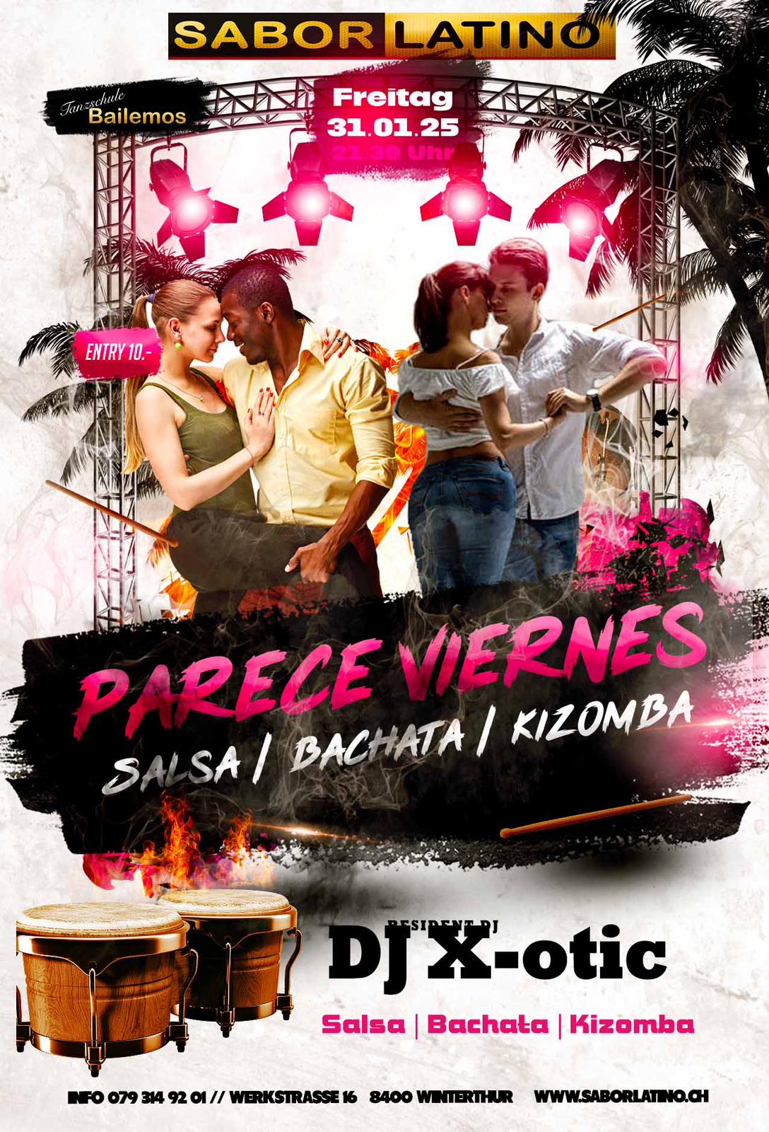 DJ X-OTIC performing Latin music in Zurich