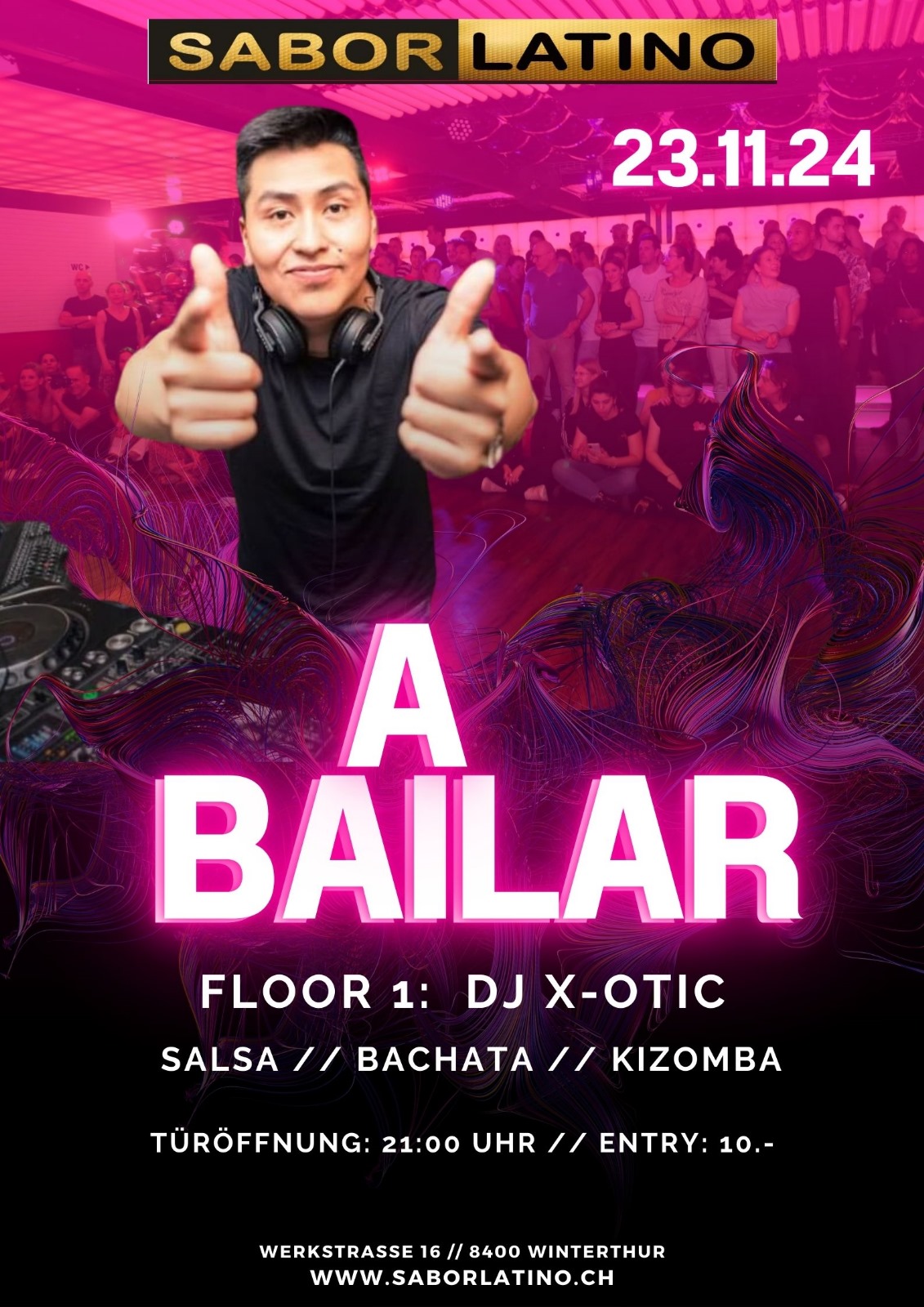 DJ X-OTIC performing Salsa music in Winterthur
