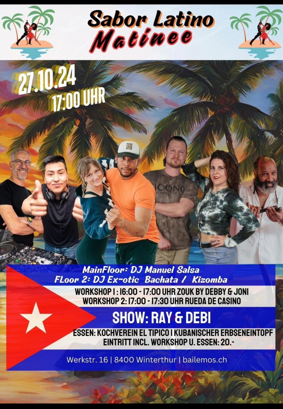DJ X-OTIC performing Bachata music in Winterthur